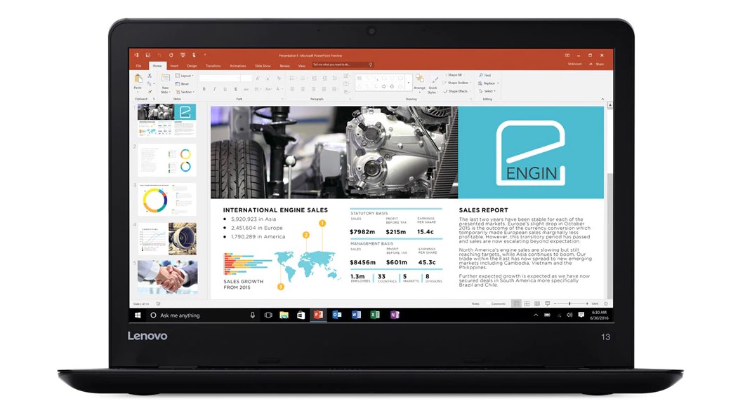 Wyposażenie ThinkPada L490 to mnóstwo przydatnych portów, potężna jednostka centralna, zainstalowany przez producenta Windows 10 i czytnik kart pamięci